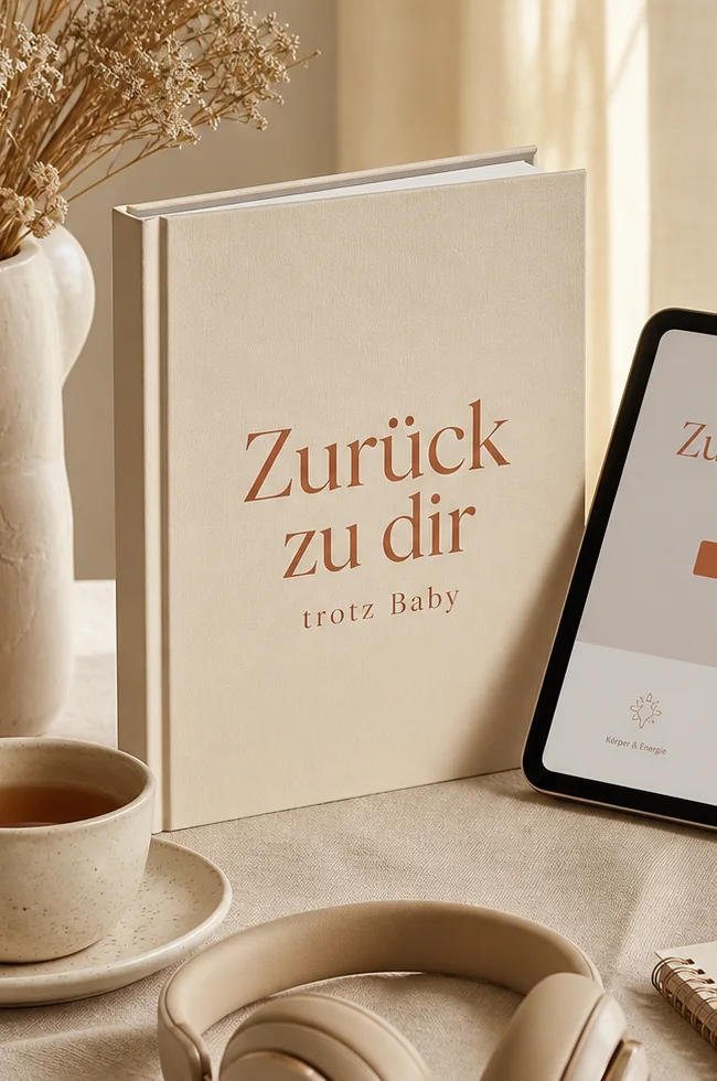 Produkt-Mockup des Kurses Zurück zu dir trotz Baby